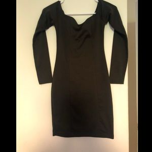 Olive Green Bodycon Long Sleeve Dress!